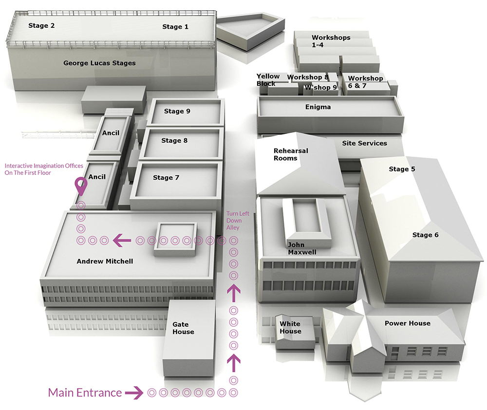 Map showing how to get our offices